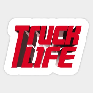 Truck Life 3d Sticker